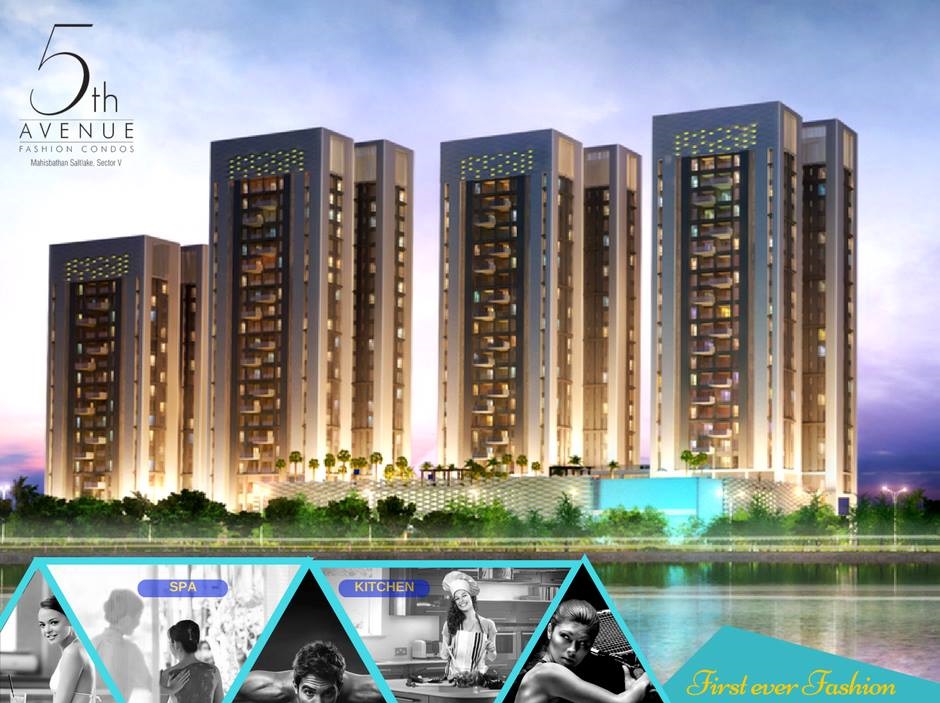 3 BHK 3 Toilet flat for sale at Merlin 5th Avenue