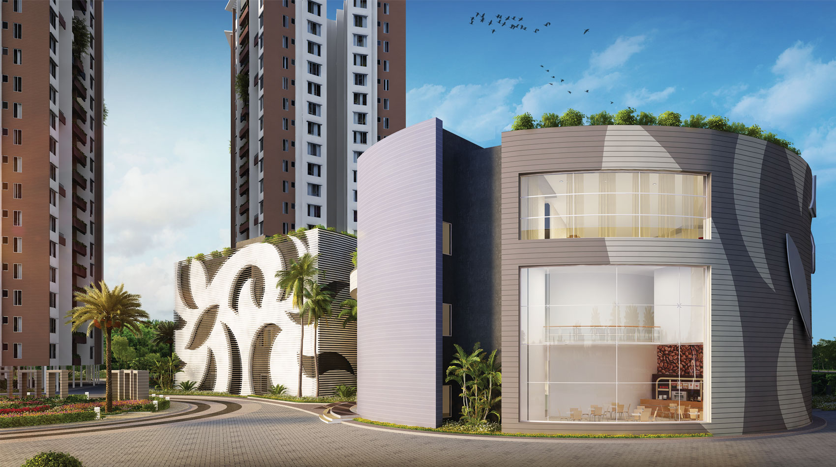 3bhk 1265 sqft flat for sale at Siddha Happyville
